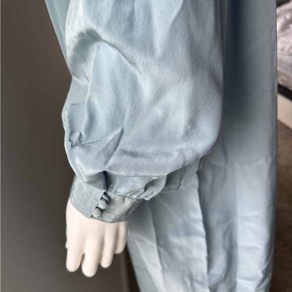 MCM VINTAGE Elegant Blue Long Sleeve Dress - Picture 9 of 12